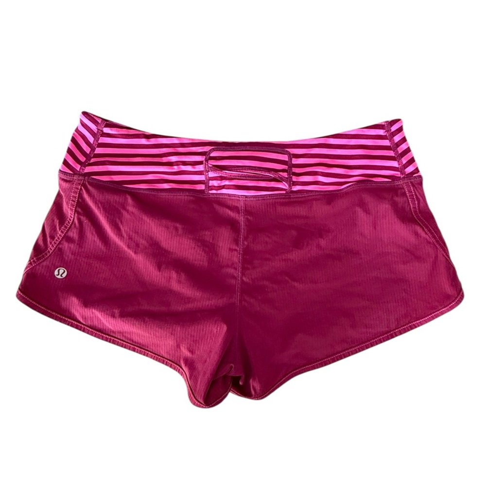 Lululemon Wet Dry Pink Active Shorts - Picture 2 of 7